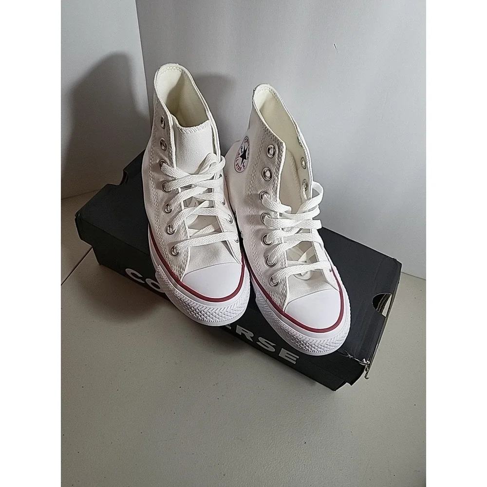 Converse Chuck Taylor All Star High Top Sneakers Optical White US W 5.5